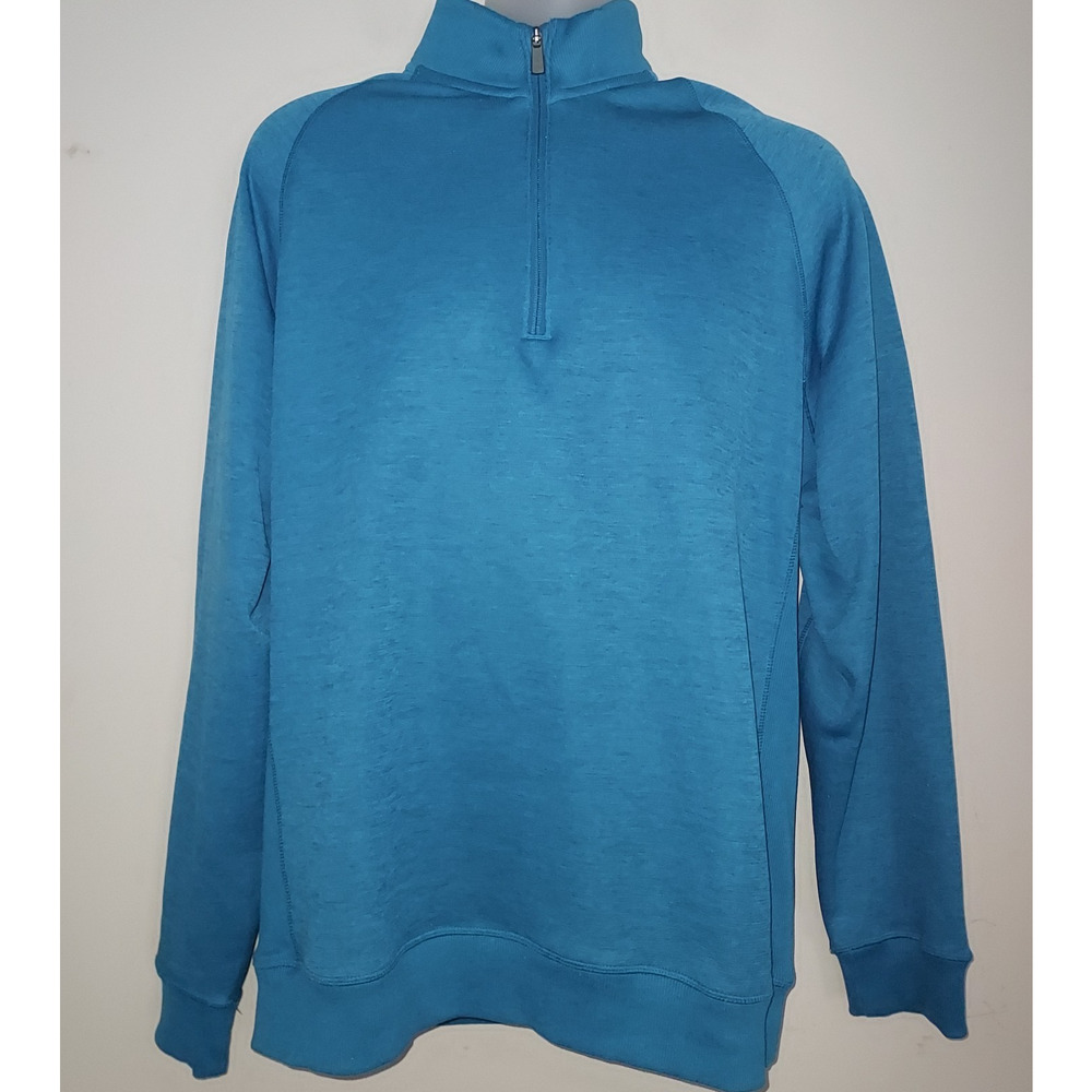 Under Armour Men's Pullover XL Storm Coldgear 1/4 Zip Fleece Sweater Blue